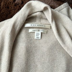 Neutral Creamy Beige Cashmere Vest